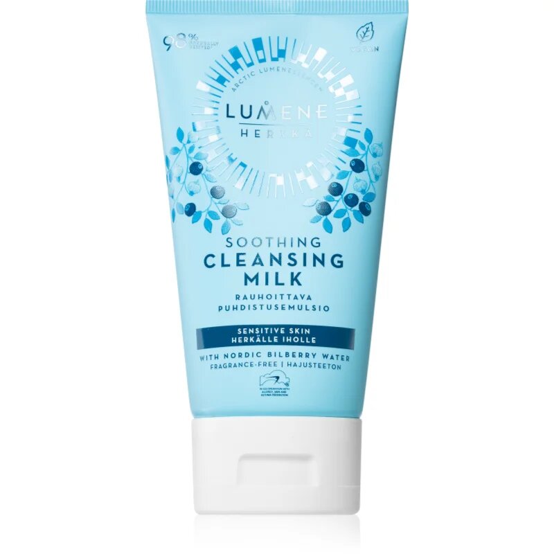 Lumene Nordic Sensitive [HERKKÄ] Soothing lapte demachiant cu efect de calmare pentru piele sensibilă 150 ml
