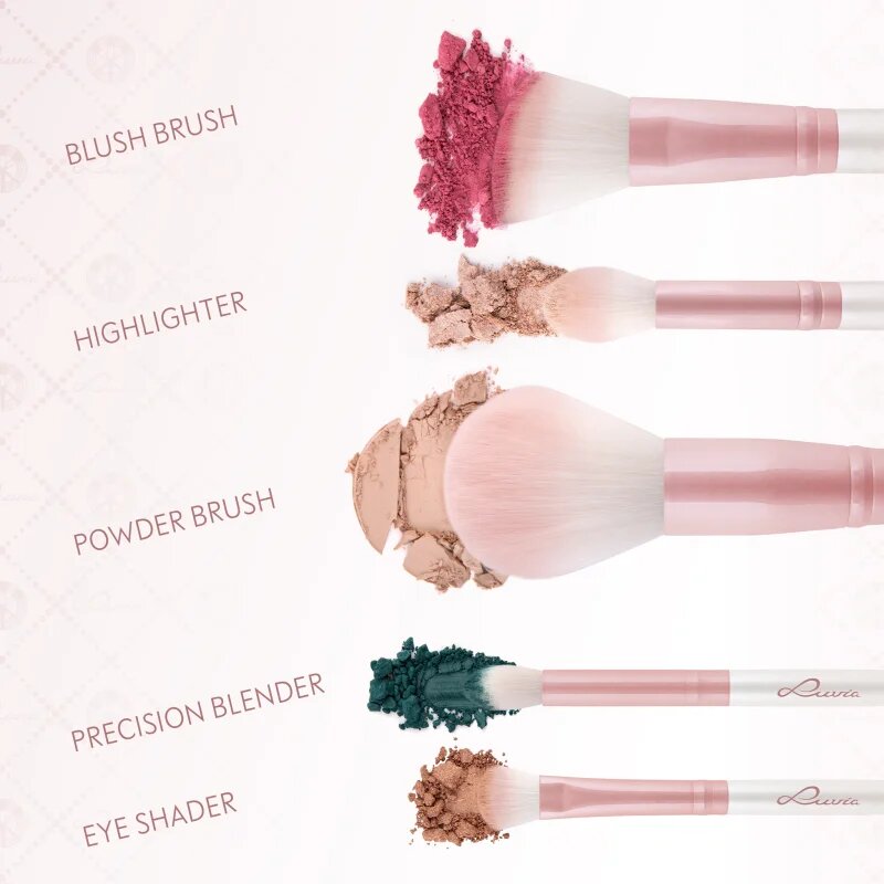 Luvia Cosmetics Daily Essentials set de pensule cu husă Candy