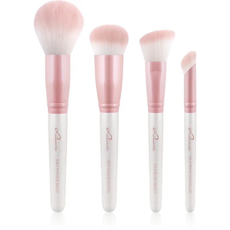 Luvia Cosmetics Flawless Face Set set de pensule cu husă Candy