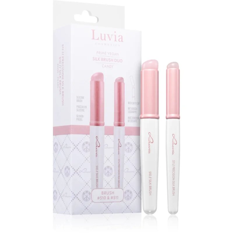 Luvia Cosmetics Silk Brush Duo Candy set perii machiaj