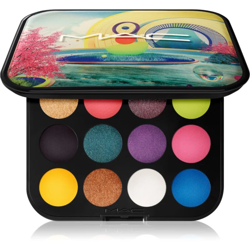 MAC Cosmetics Connect In Colour Eye Shadow Palette 12 shades paletă cu farduri de ochi culoare Hi-Fi Colour 122 g