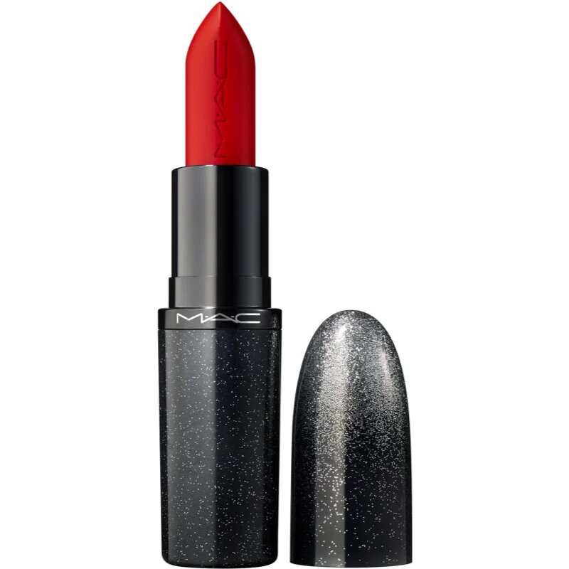 MAC Cosmetics Holiday MACximal Satin Lipstick ruj satinat culoare Ruby Woo La La 3.5 g