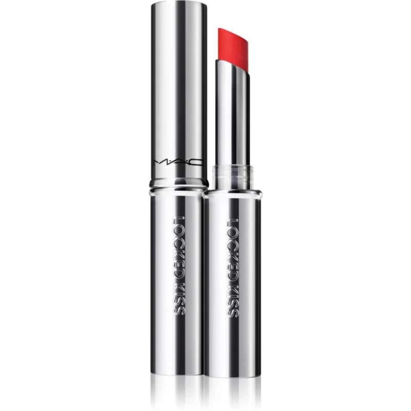 MAC Cosmetics Locked Kiss 24h Lipstick ruj cu persistență îndelungată cu efect mat culoare Gutsy 18 g