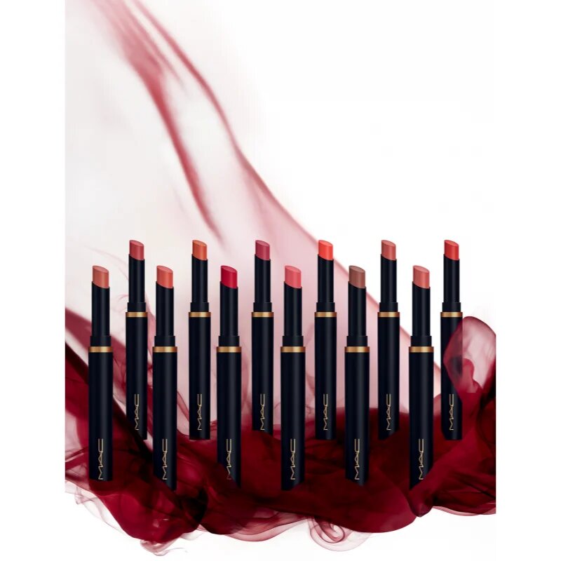 MAC Cosmetics Powder Kiss Velvet Blur Slim Stick ruj buze mat hidratant culoare Over the Taupe 2 g
