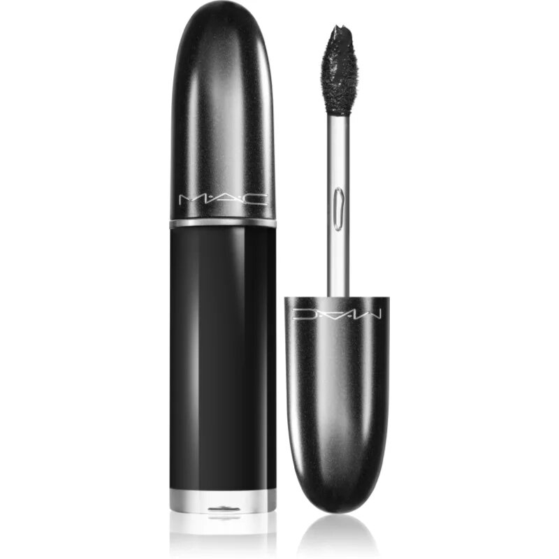MAC Cosmetics Retro Matte Liquid Lipcolour ruj lichid mat culoare Caviar 5 ml