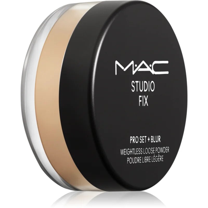 MAC Cosmetics Studio Fix Pro Set + Blur Weightless Loose Powder pudra cu efect de matifiere culoare Medium 65 g