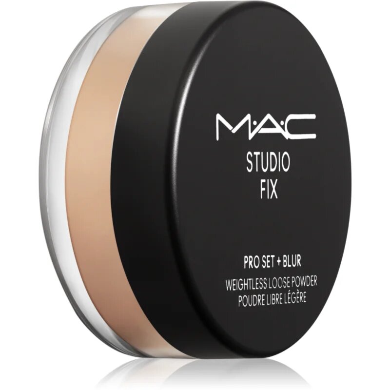 MAC Cosmetics Studio Fix Pro Set + Blur Weightless Loose Powder pudra cu efect de matifiere culoare Medium Deep 65 g