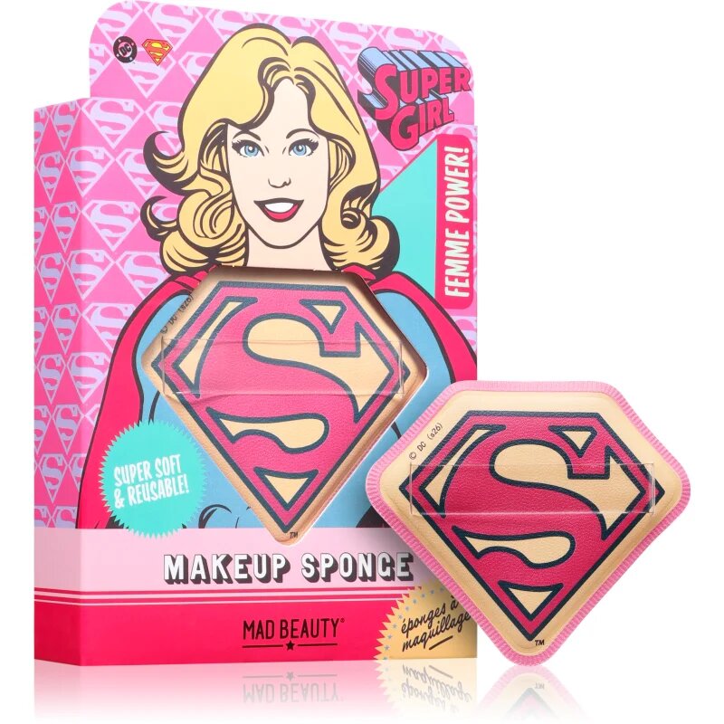 Mad Beauty DC Femme Power Supergirl burete pentru machiaj 1 buc