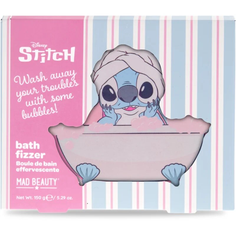Mad Beauty Disney Stitch bombă de baie parfum Tuberose & Jasmine 150 g