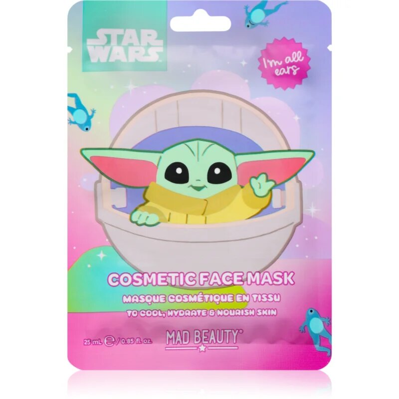 Mad Beauty Grogu Galaxy mască textilă hidratantă cu efect revigorant 25 ml