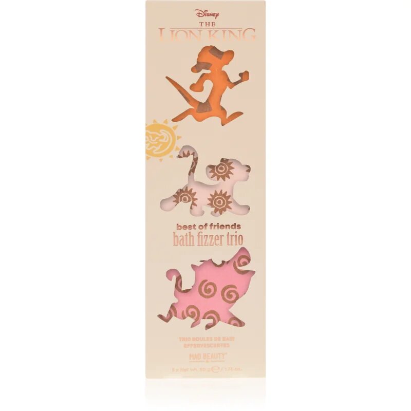 Mad Beauty Lion King Trio bombă de baie 3x50 g