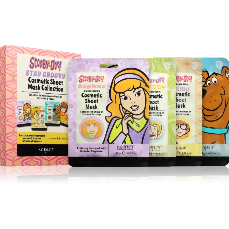 Mad Beauty Scooby Doo set de măști textile