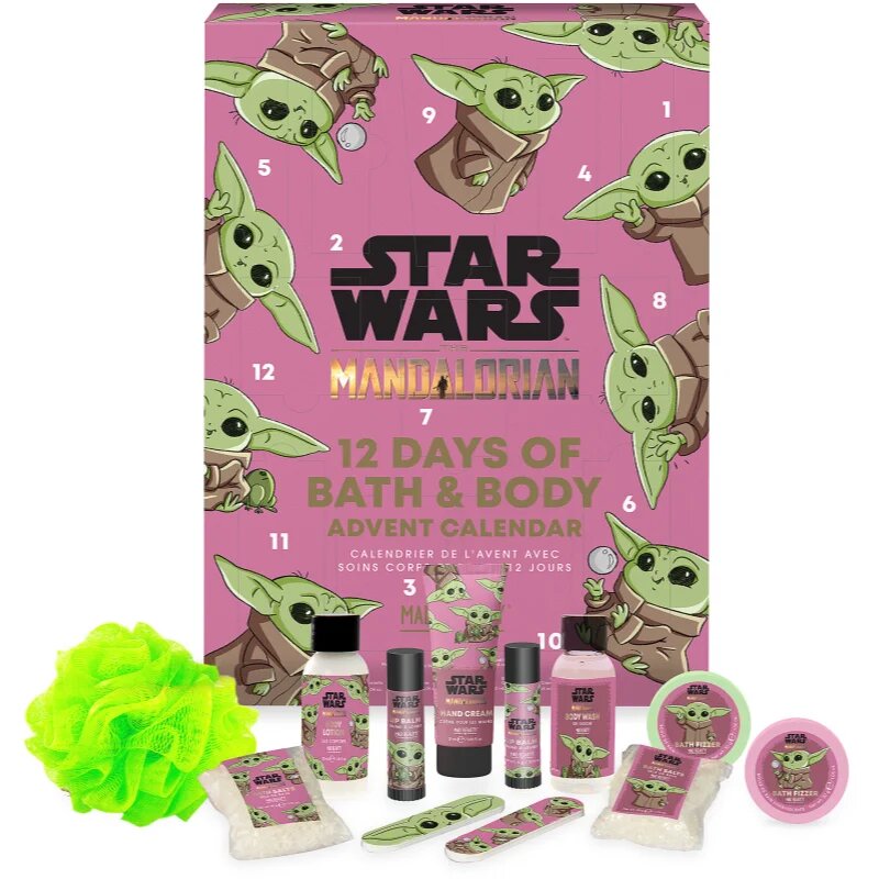 Mad Beauty Star Wars The Mandalorian The Child Calendar de Crăciun