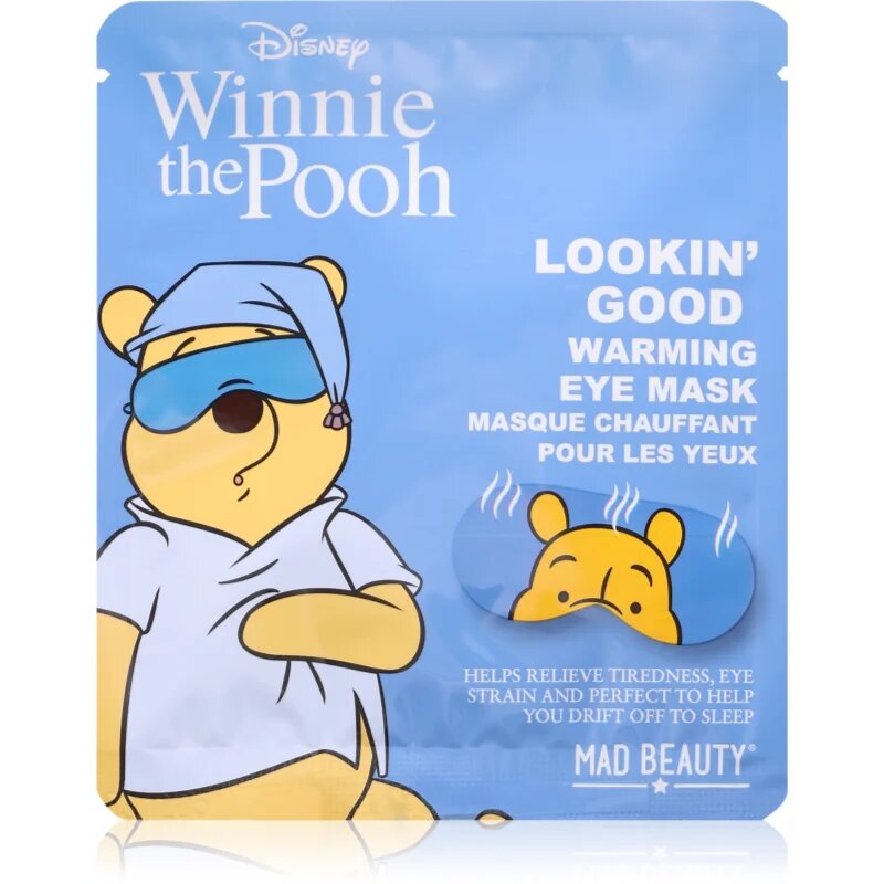 Mad Beauty Winnie The Pooh masca pentru ochi cu efect termogen 1 buc