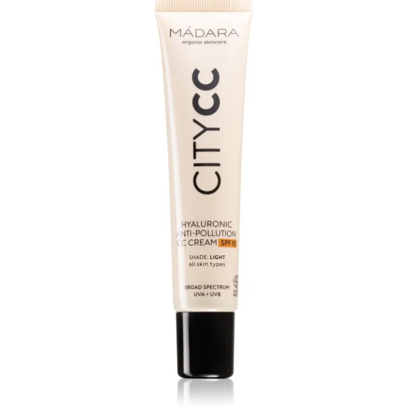 Mádara MÁDARA City CC Crema CC pentru un ten uniform SPF 15 culoare Medium 40 ml