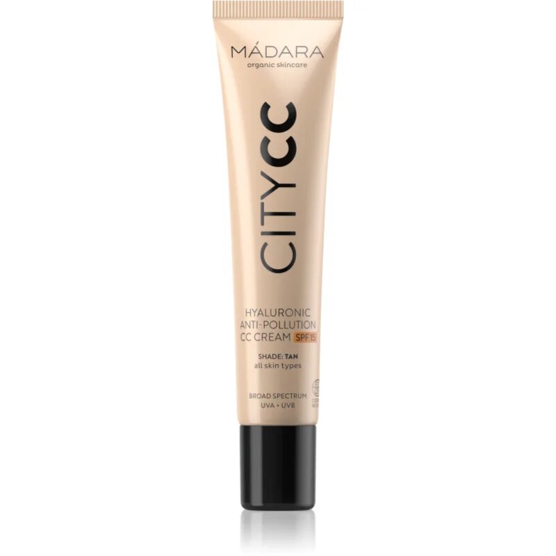 Mádara MÁDARA City CC Crema CC pentru un ten uniform SPF 15 culoare Tan 40 ml