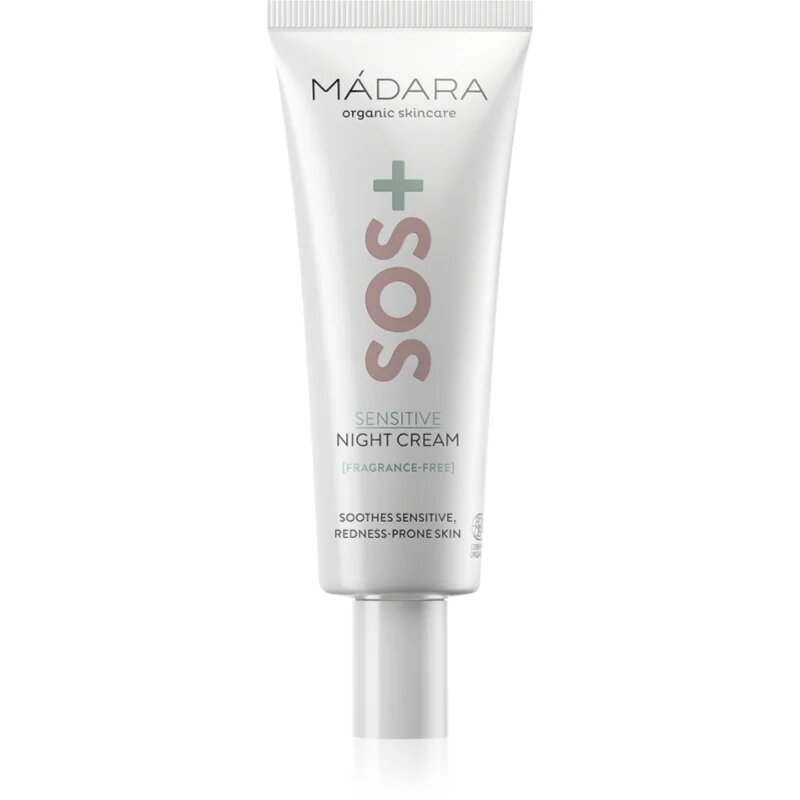 Mádara MÁDARA SOS+ Sensitive crema de noapte pentru piele sensibilă 70 ml