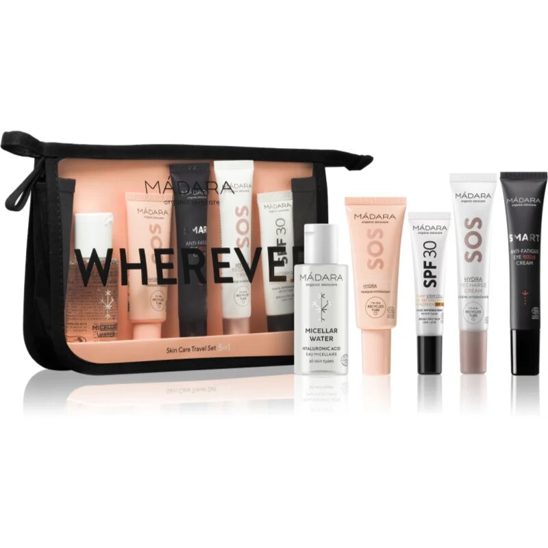 Mádara MÁDARA WHEREVER Travel Set 5-In-1 Seturi pentru voiaj pentru o piele perfecta