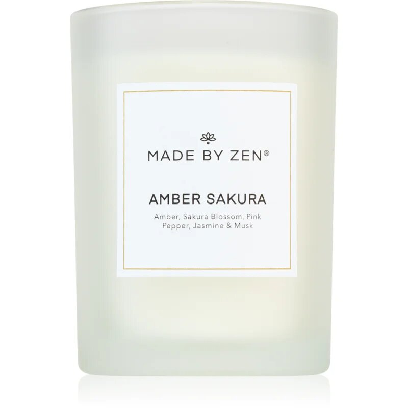 MADE BY ZEN Amber Sakura lumânare parfumată 250 g