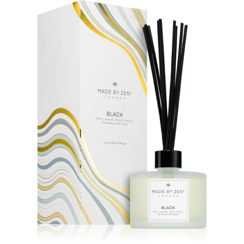 MADE BY ZEN Black aroma difuzor cu rezervã 200 ml