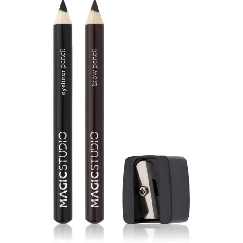 Magic studio Eyeliner Pencil Brow & Sharpener set pentru ochi și sprâncene 0.5 g