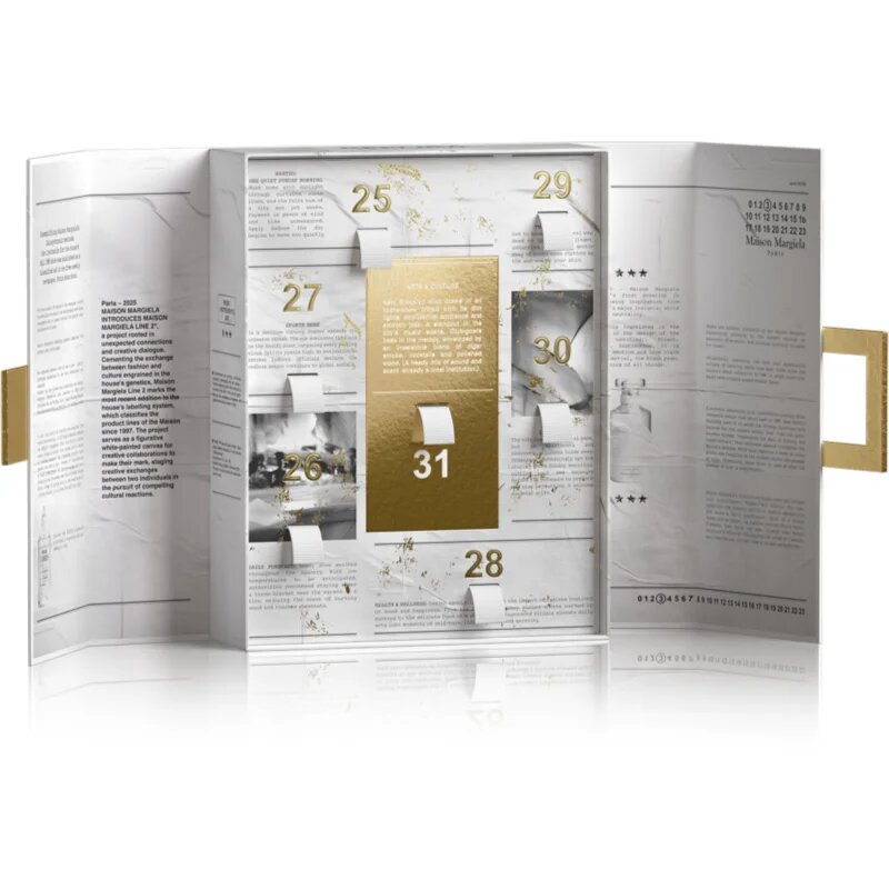 Maison Margiela 7 DAYS calendar cu numărătoare inversă până la Anul Nou unisex