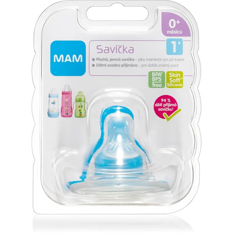 Baby Bottles Teat V1 tetină pentru biberon Slow Flow 0m+ 1 buc