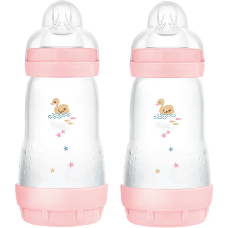 MAM Perfect Star Anti-colic Bottle biberon anticolici 2m+ Pink 2x260 ml