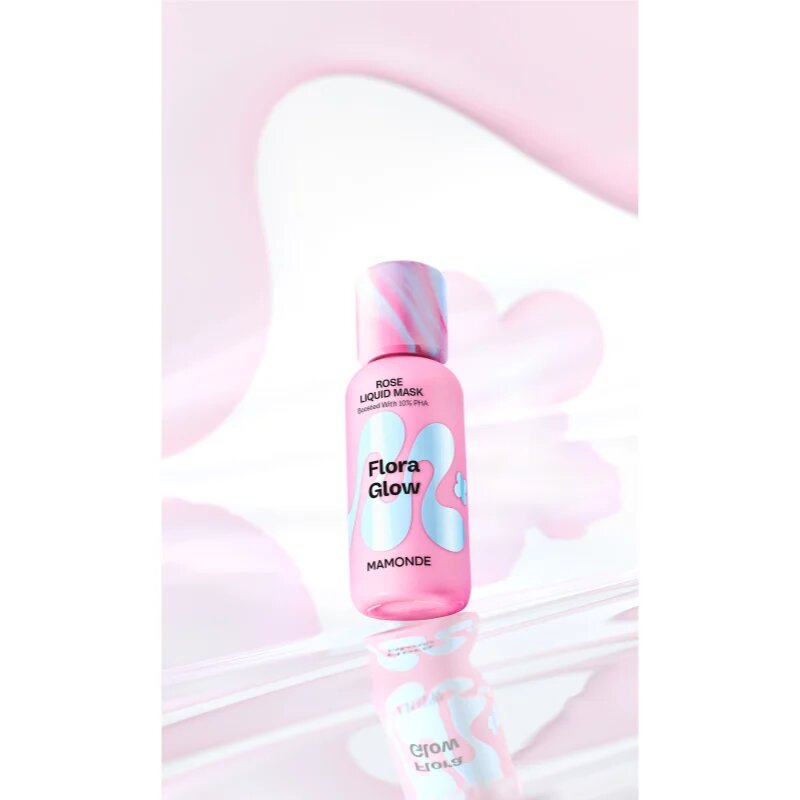 MAMONDE Flora Glow Rose Liquid Mask masca faciala hidratanta cu efect de exfoliere 80 ml