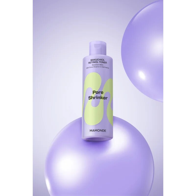 MAMONDE Pore Shrinker Bakuchiol Retinol Toner tonic facial cu efect calmant pentru minimizarea porilor 200 ml