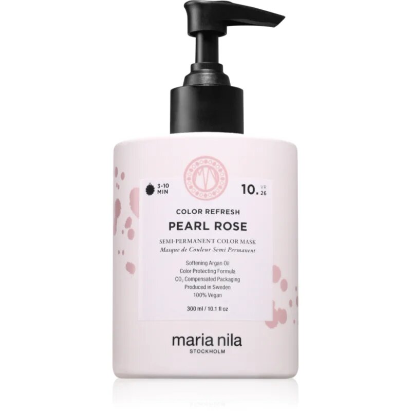 Maria Nila Colour Refresh mască fină de hrănire fără pigmenți permanenți de culoare culoare Pearl Rose 10.26 300 ml