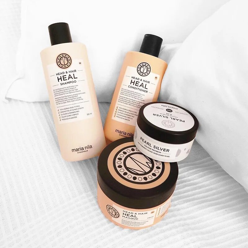 Maria Nila Colour Refresh Pearl Silver mască fină de hrănire fără pigmenți permanenți de culoare rezistă la 4 - 10 spălări 0.20 300 ml