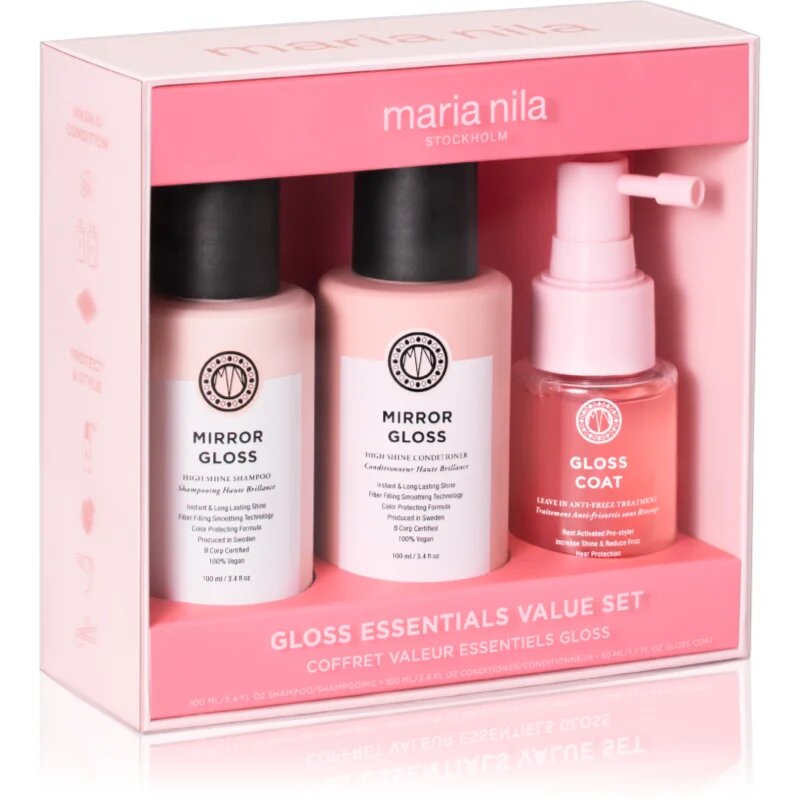 Maria Nila Mirror Gloss Essentials Value Set set 3 buc