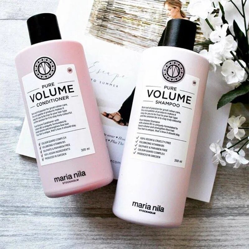 Maria Nila Pure Volume balsam pentru păr fin cu efect de volum cu efect de hidratare fără sulfat 300 ml