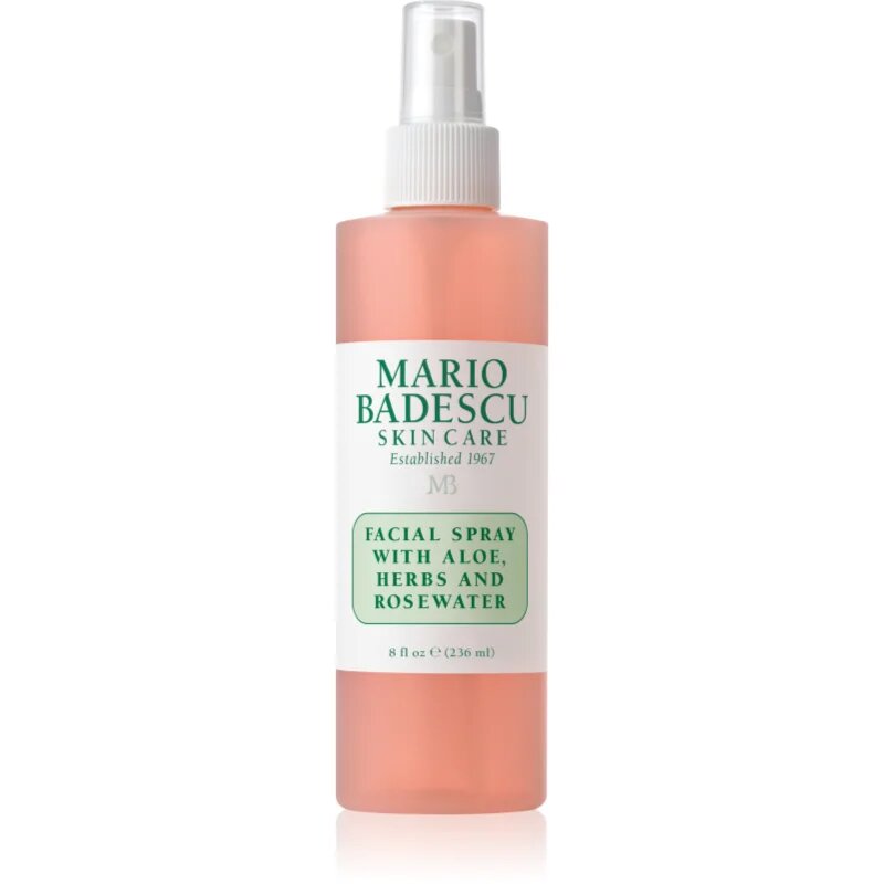 Mario Badescu Facial Spray with Aloe Herbs and Rosewater ceață facială tonică pentru luminozitate si hidratare 236 ml
