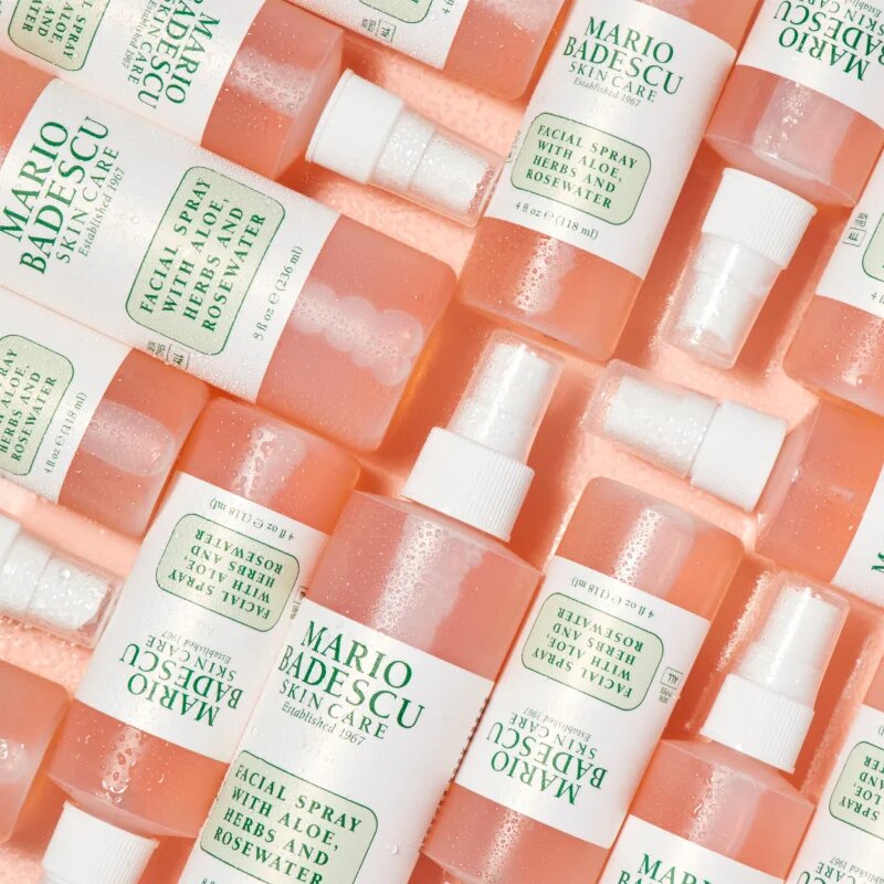 Mario Badescu Facial Spray with Aloe Herbs and Rosewater ceață facială tonică pentru luminozitate si hidratare 236 ml