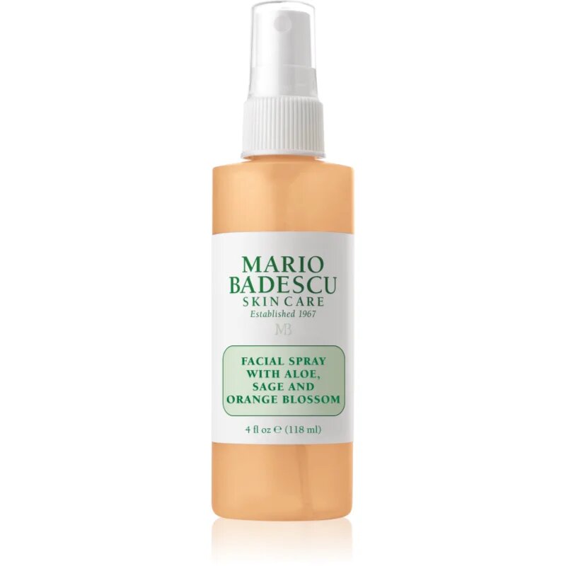 Mario Badescu Facial Spray with Aloe Sage and Orange Blossom ceață de piele hidratantă și energizantă pentru corp 118 ml