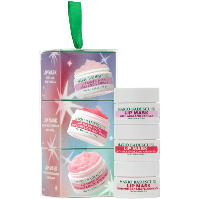 Mario Badescu Mini Lip Mask Ornament set cadou de buze