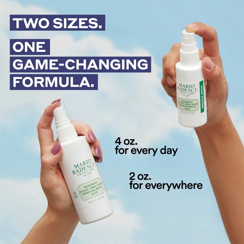 Mario Badescu Repairing Facial Spray With Hypochlorous Acid spray facial recuperator pentru netezirea pielii 59 ml