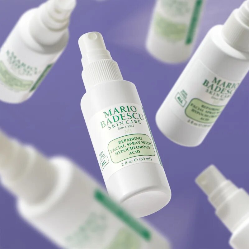 Mario Badescu Repairing Facial Spray With Hypochlorous Acid spray facial recuperator pentru netezirea pielii 59 ml