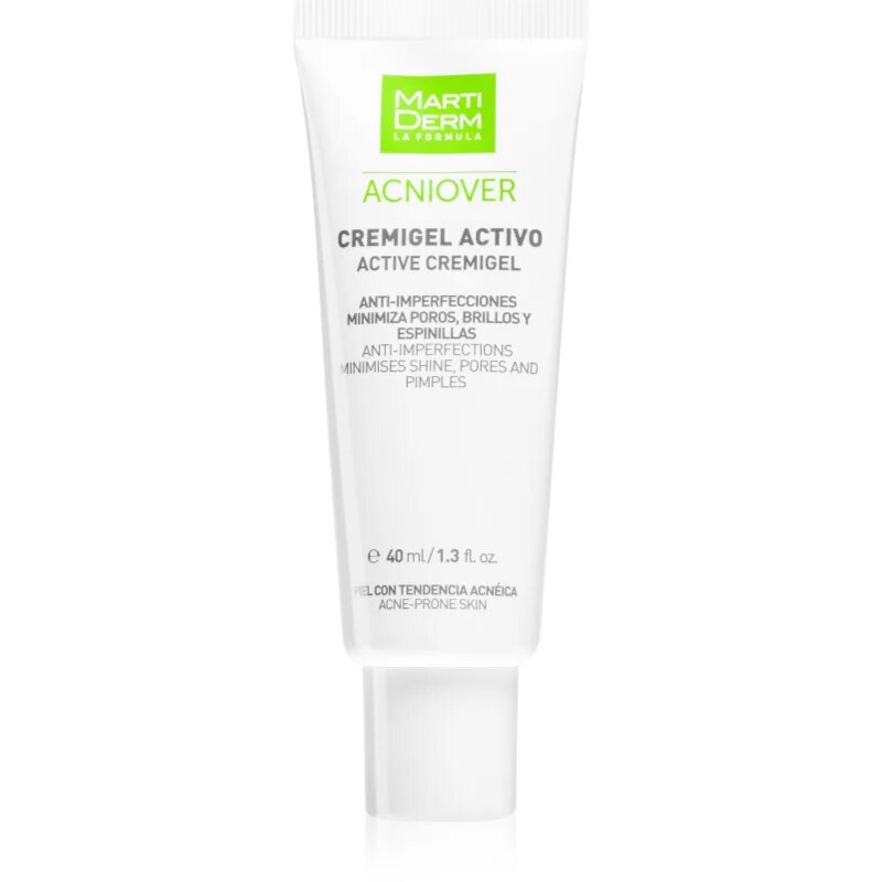 MartiDerm Acniover Active Cremigel crema gel impotriva imperfectiunilor pielii cauzate de acnee 40 ml