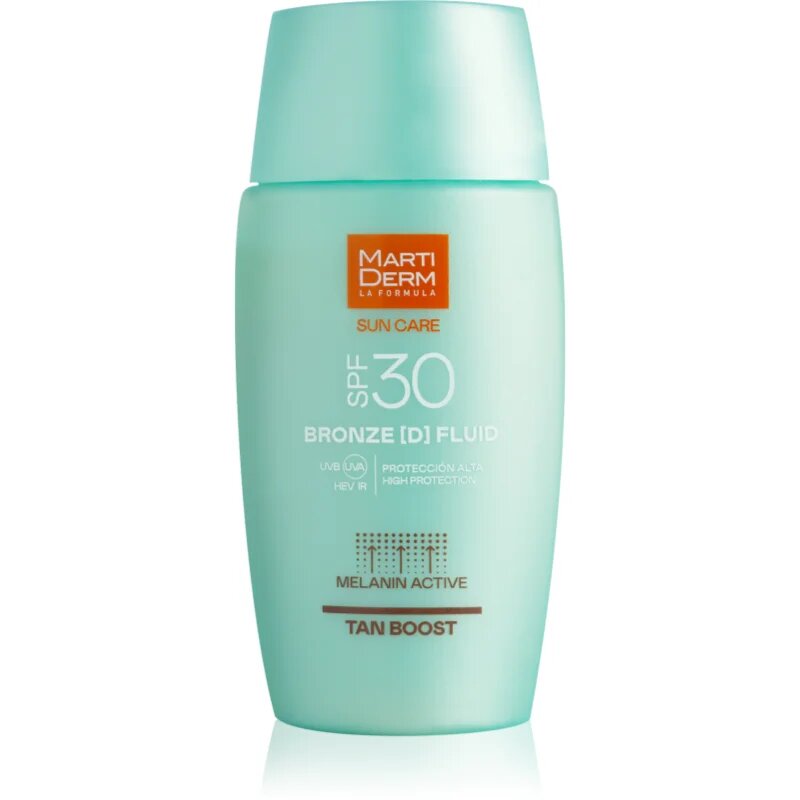 MartiDerm Sun Care Bronze D Fluid fluid pentru fata cu protectie solara mentinerea bronzului SPF 30 50 ml