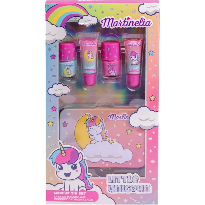 Martinelia Little Unicorn Makeup Tin Set set cadou pentru copii