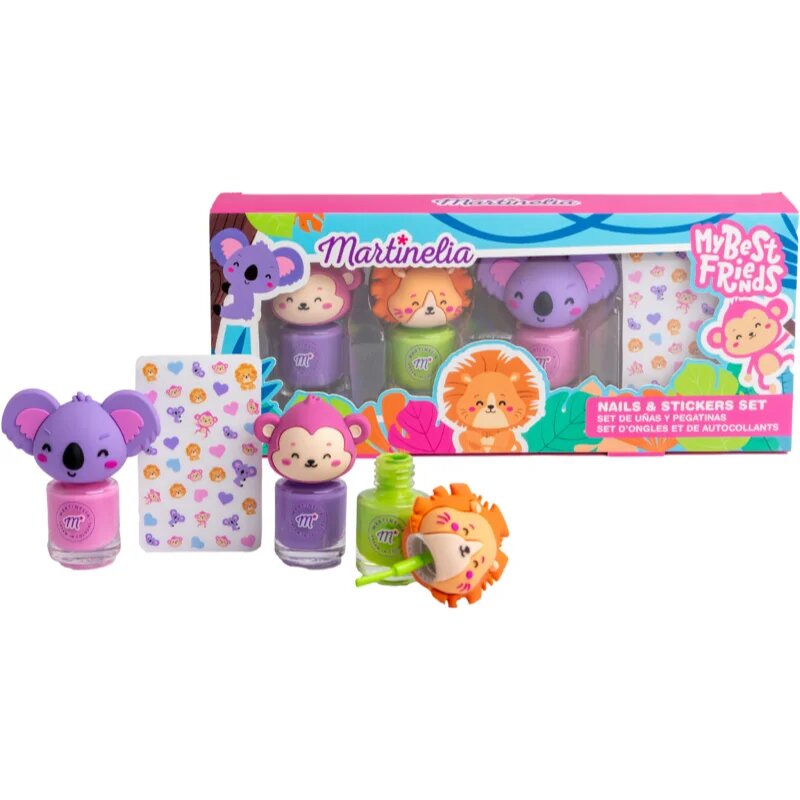 Martinelia My Best Friends Nails & Stickers Set set pentru copii