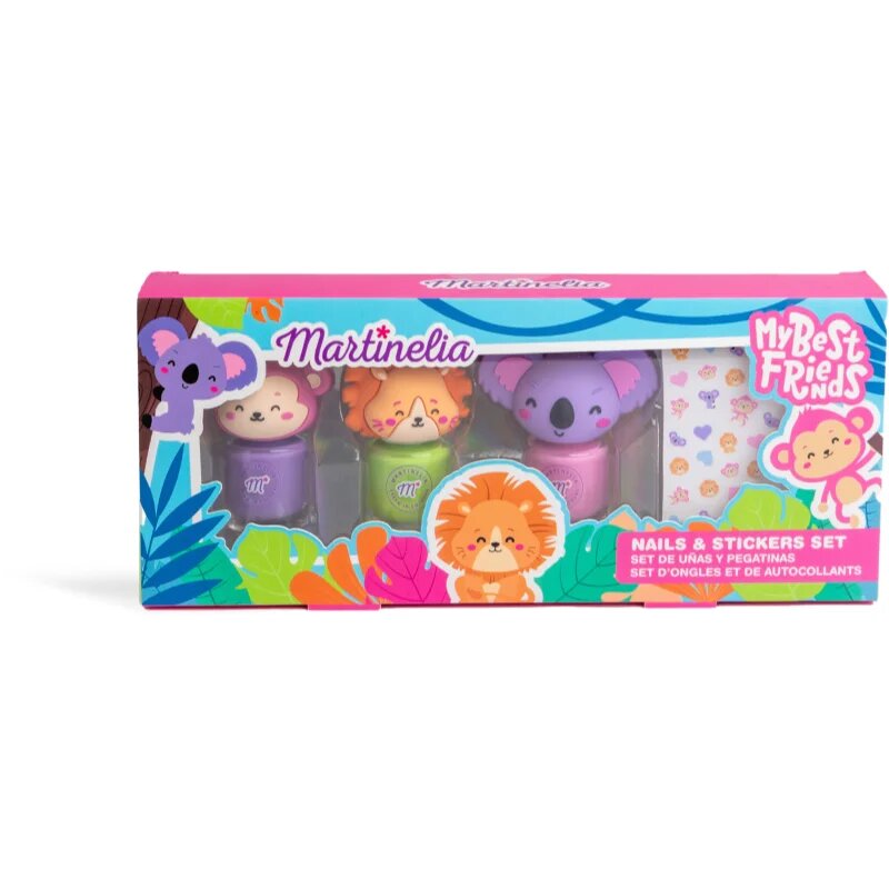 Martinelia My Best Friends Nails & Stickers Set set pentru copii