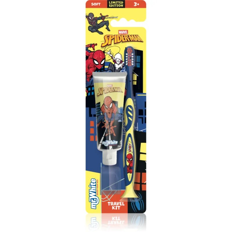 Spiderman Travel Kit set pentru îngrijirea dentară pentru copii