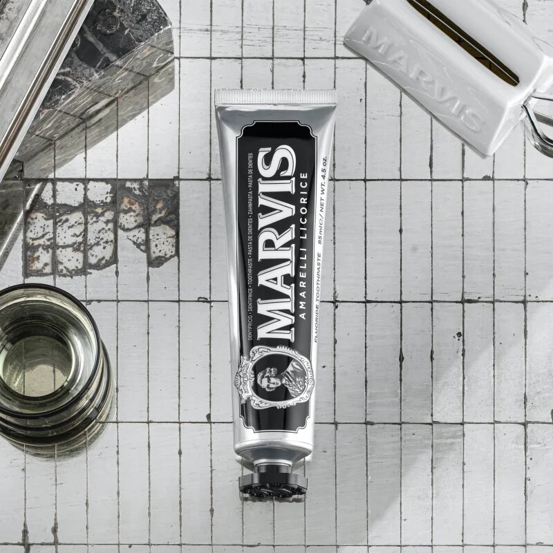 Marvis The Mints Amarelli Licorice pastă de dinți aroma Amarelli Licorice-Mint 85 ml