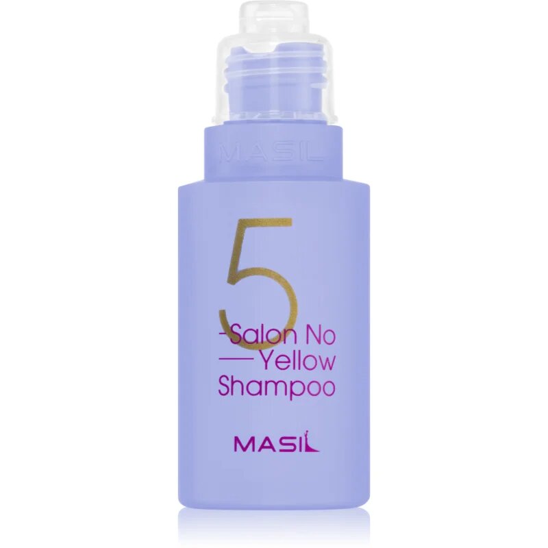 5 Salon No Yellow sampon violet neutralizeaza tonurile de galben 50 ml