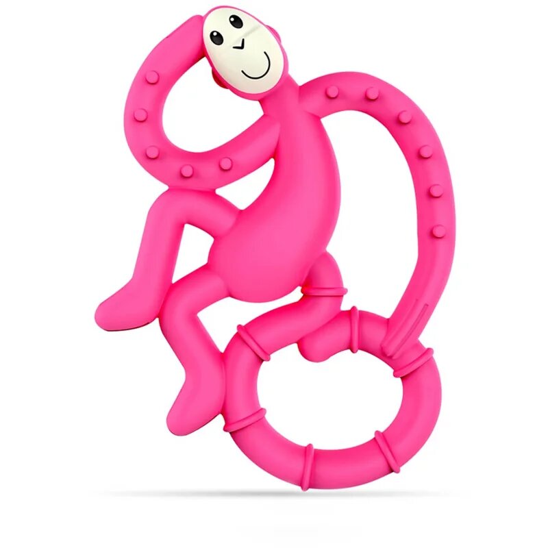 Mini Monkey Teether jucărie pentru dentiție cu aditiv antimicrobian 1 buc