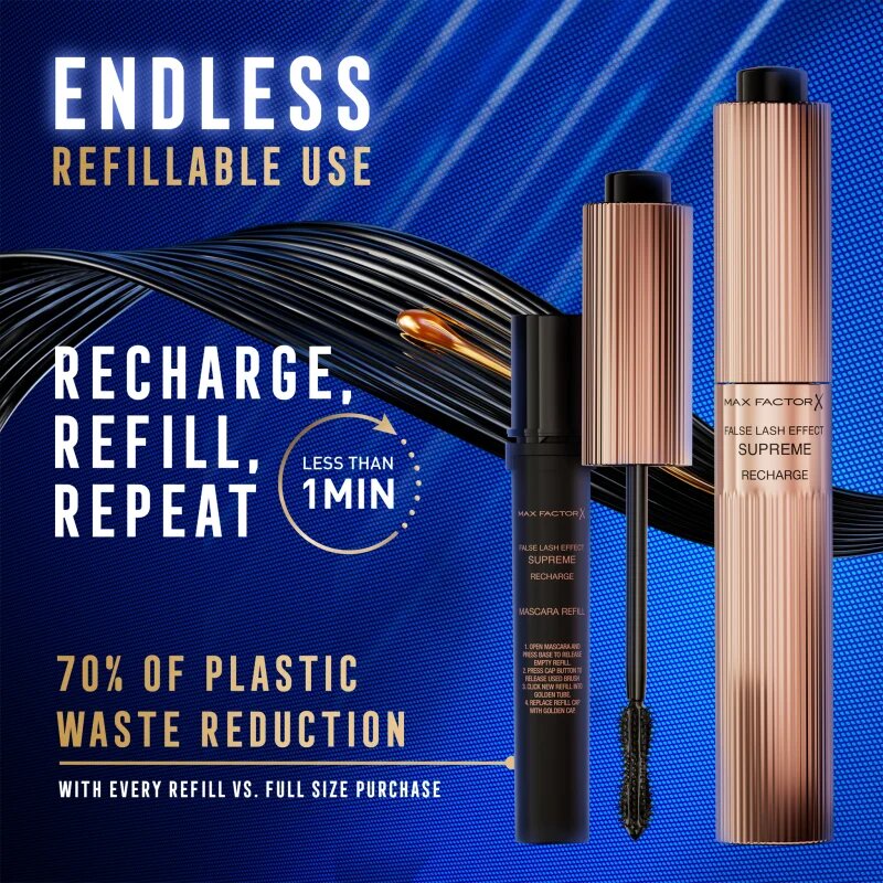Max Factor False Lash Effect Serum Mascara rimel cu efect de gene false rezervă culoare Black 8 ml